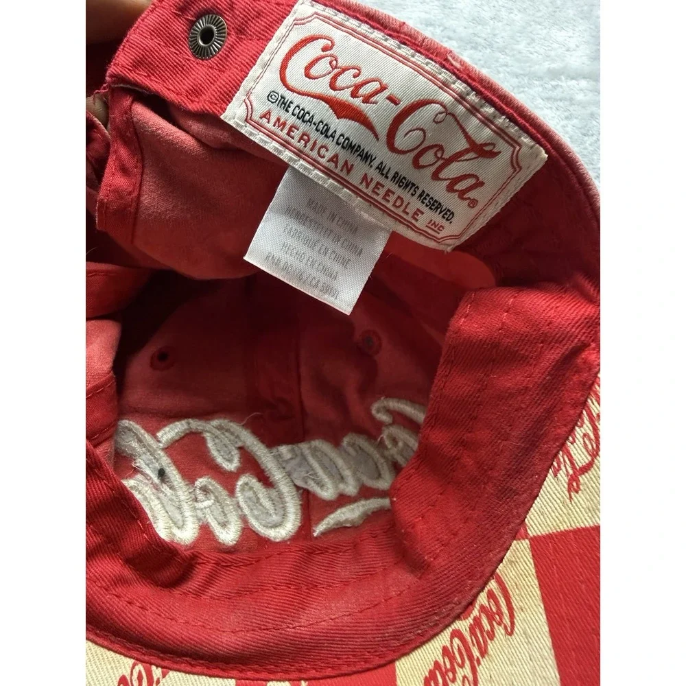 Coca-Cola Red & White Advertising Hat Cap Soda Theme Collectible